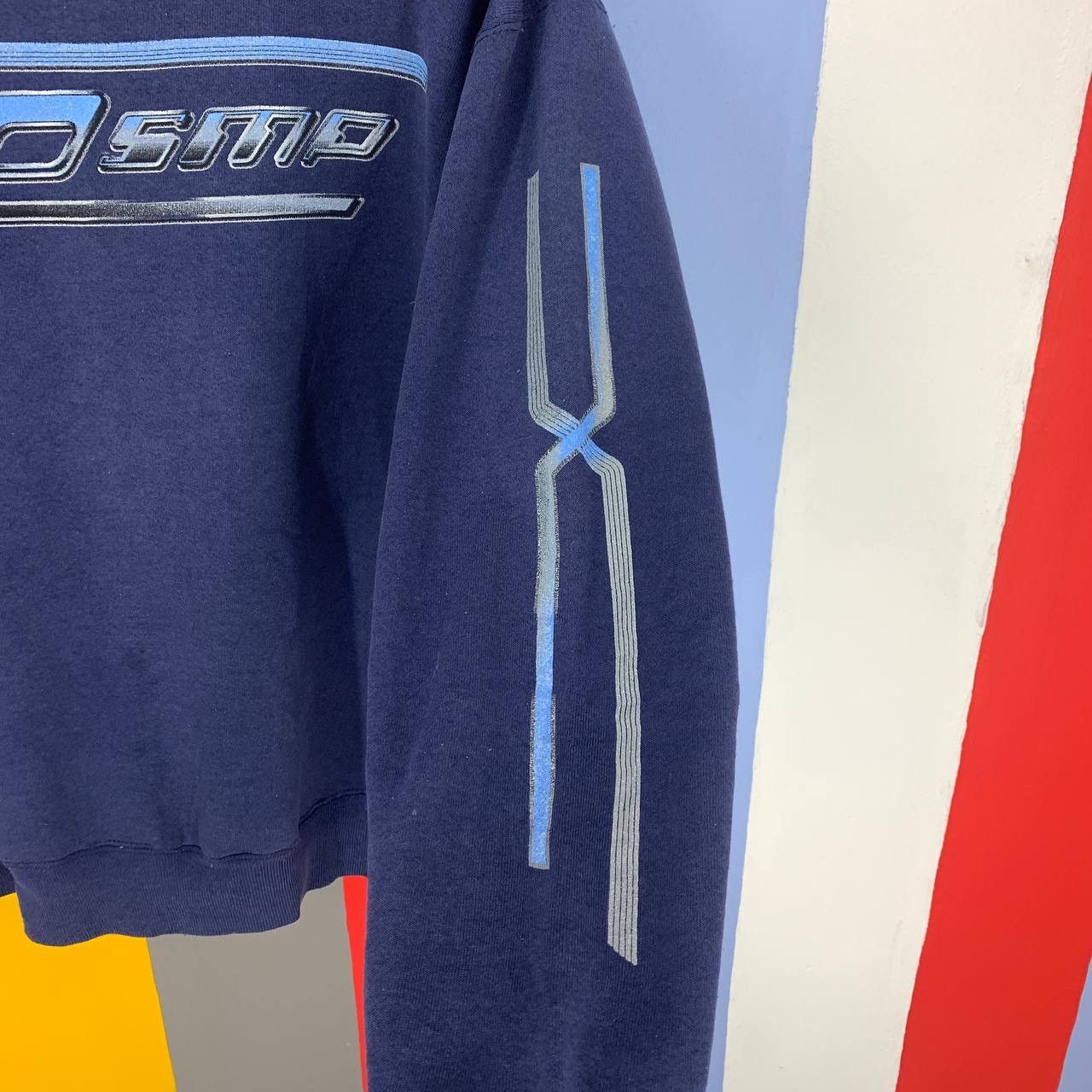 Vintage 90s Vintage Thrashed SMP CLOTHING Sweatshirt #2331/25 Size US M / EU 48-50 / 2 - 4 Thumbnail