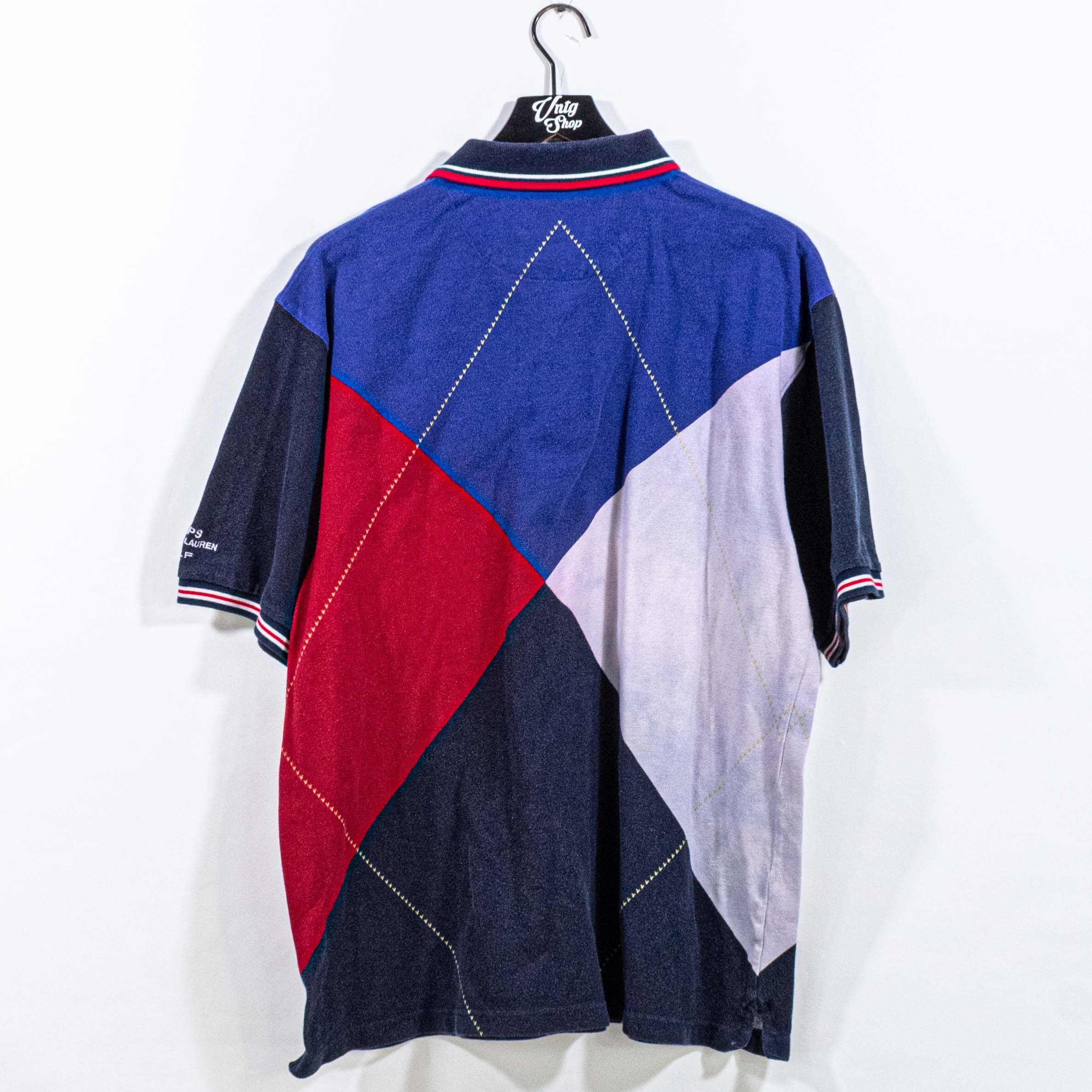 Chaps Ralph Lauren Chaps Ralph Lauren Golf Polo Shirt Colorblock Distressed VTG Size US XL / EU 56 / 4 - 2 Thumbnail