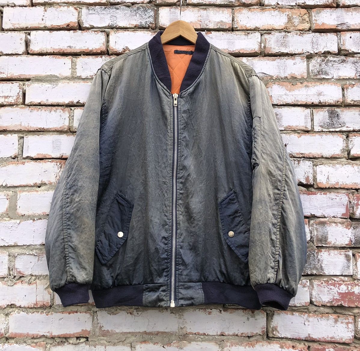 Vintage Vintage Faded Intermediate Ma-1 Bomber Jacket by Laldanthany Size US L / EU 52-54 / 3 - 3 Thumbnail