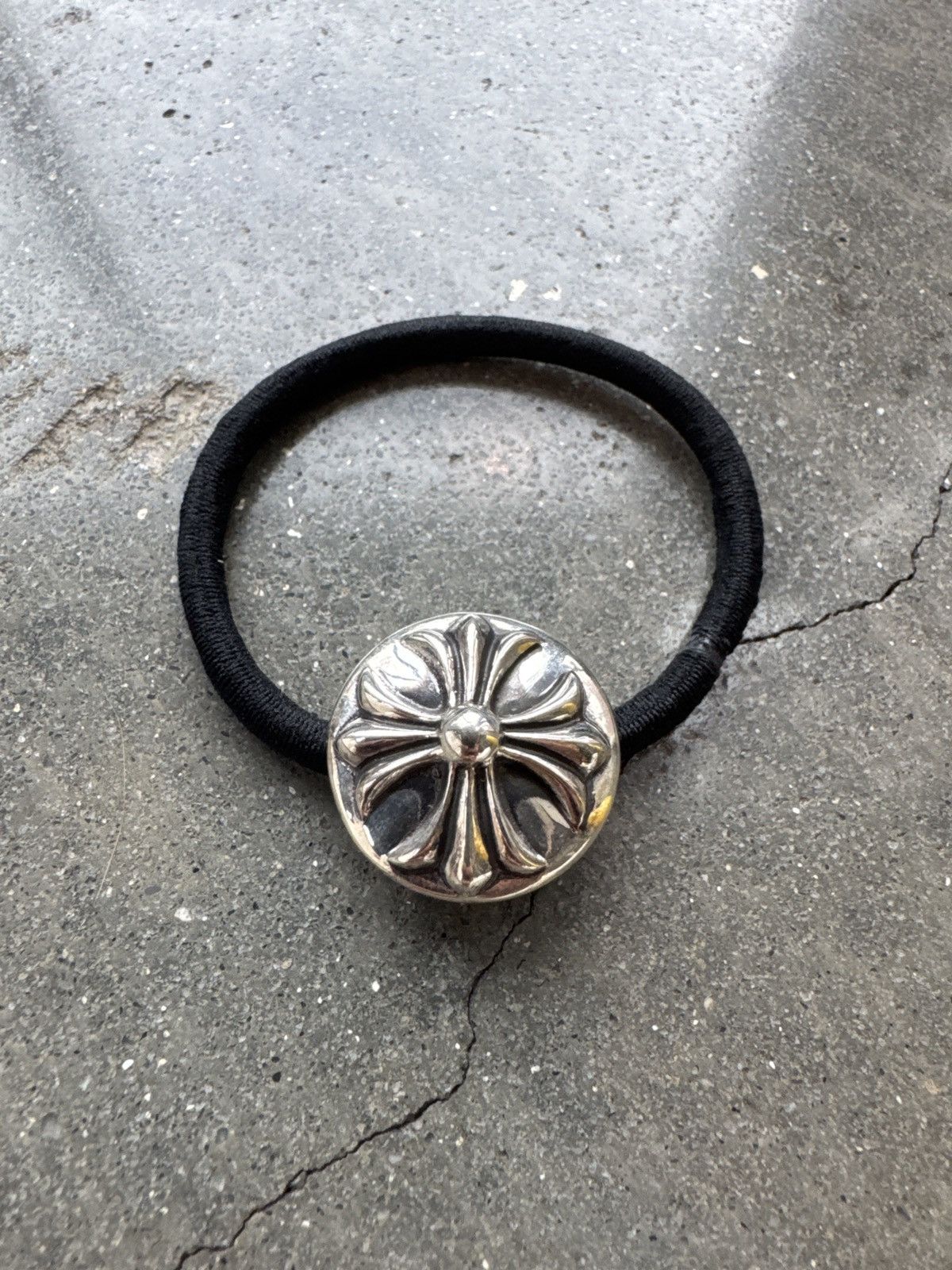 ヘアアクセサリー Chrome hearts hairband2 crossball Chrome Hearts Silver Cross Ball Hair Tie-SHENGLI ROAD MARKET