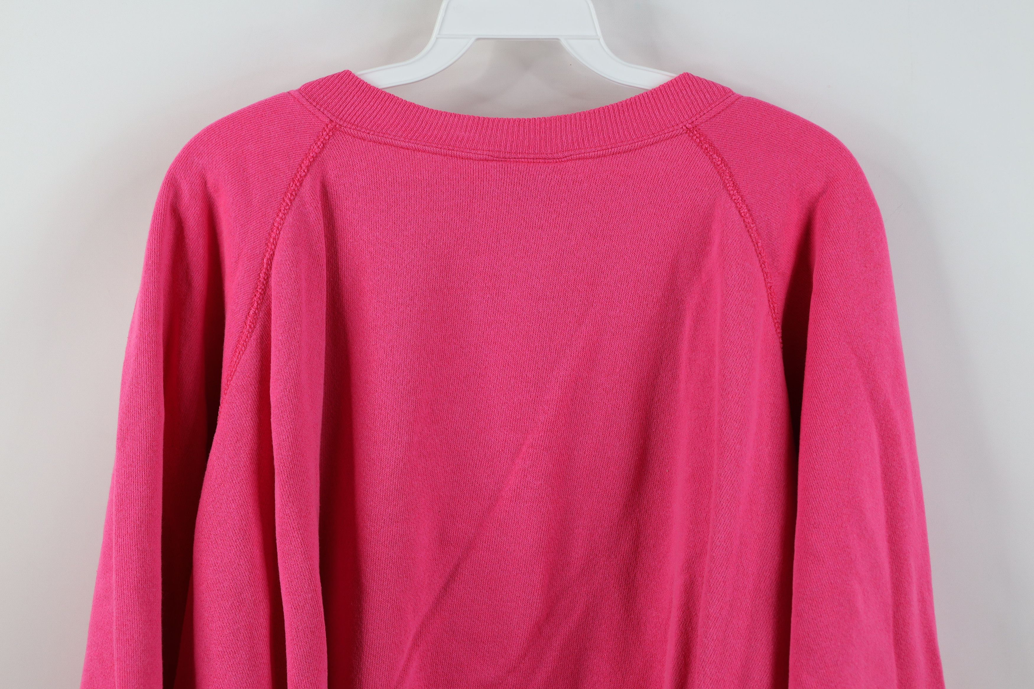 Vintage Vintage 80s 90s Streetwear Crewneck Sweatshirt Pink USA Size XL / US 12-14 / IT 48-50 - 10 Thumbnail
