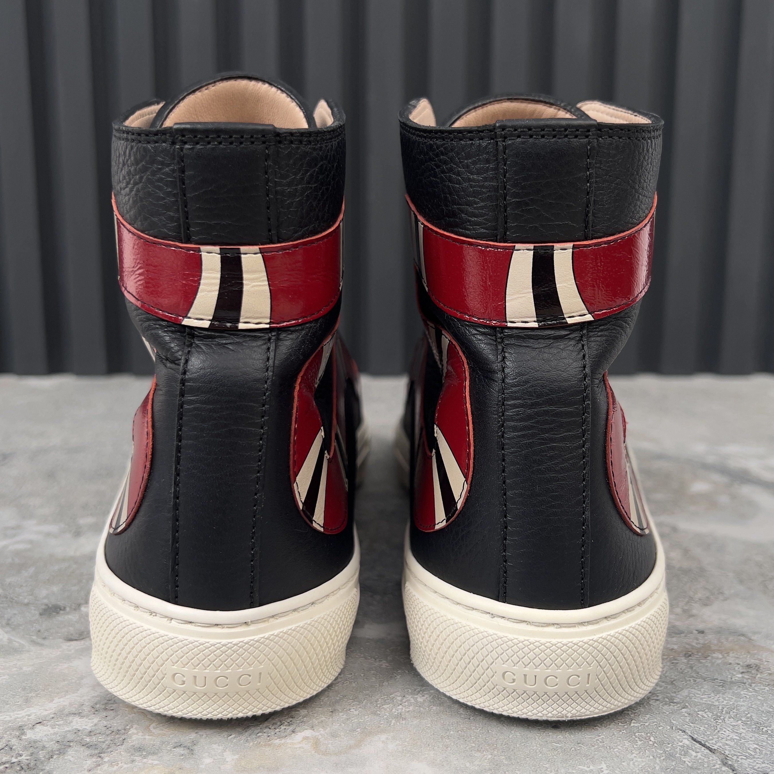 Gucci Gucci Major Snake High Top Sneakers Leather Size US 9 / IT 39 - 9 Thumbnail