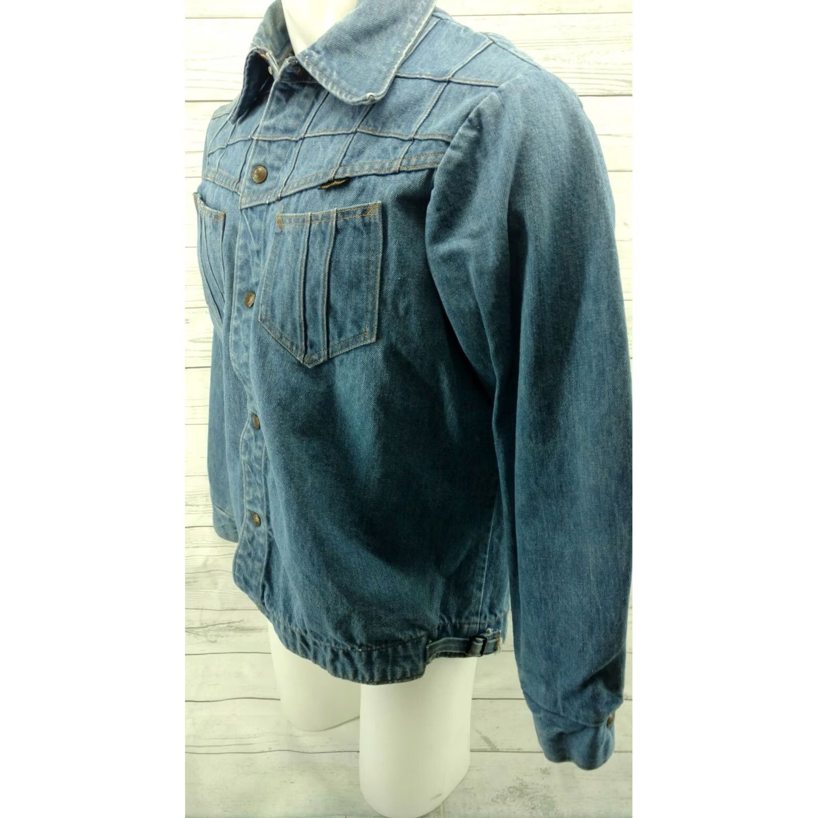 Vintage VINTAGE Challenger Jeans Jacket Mens 42 Jean Jacket Blue Button Closure Jacket 42 Mens Preschool? Size US 42 / EU 58 - 3 Thumbnail