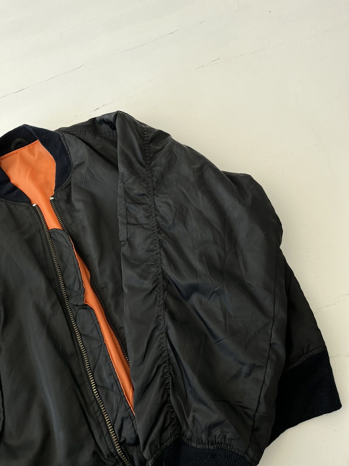 Japanese Brand Vintage Japanese trashed black M1 flight bomber jacket Size US L / EU 52-54 / 3 - 7 Thumbnail