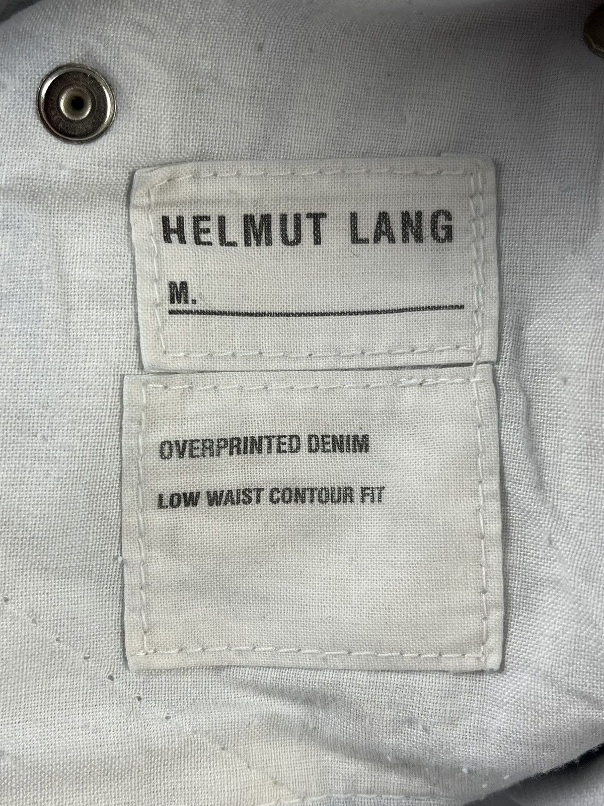 Helmut Lang SS02 Helmut Lang Overprinted Blue Denim Jeans Size US 30 / EU 46 - 7 Thumbnail