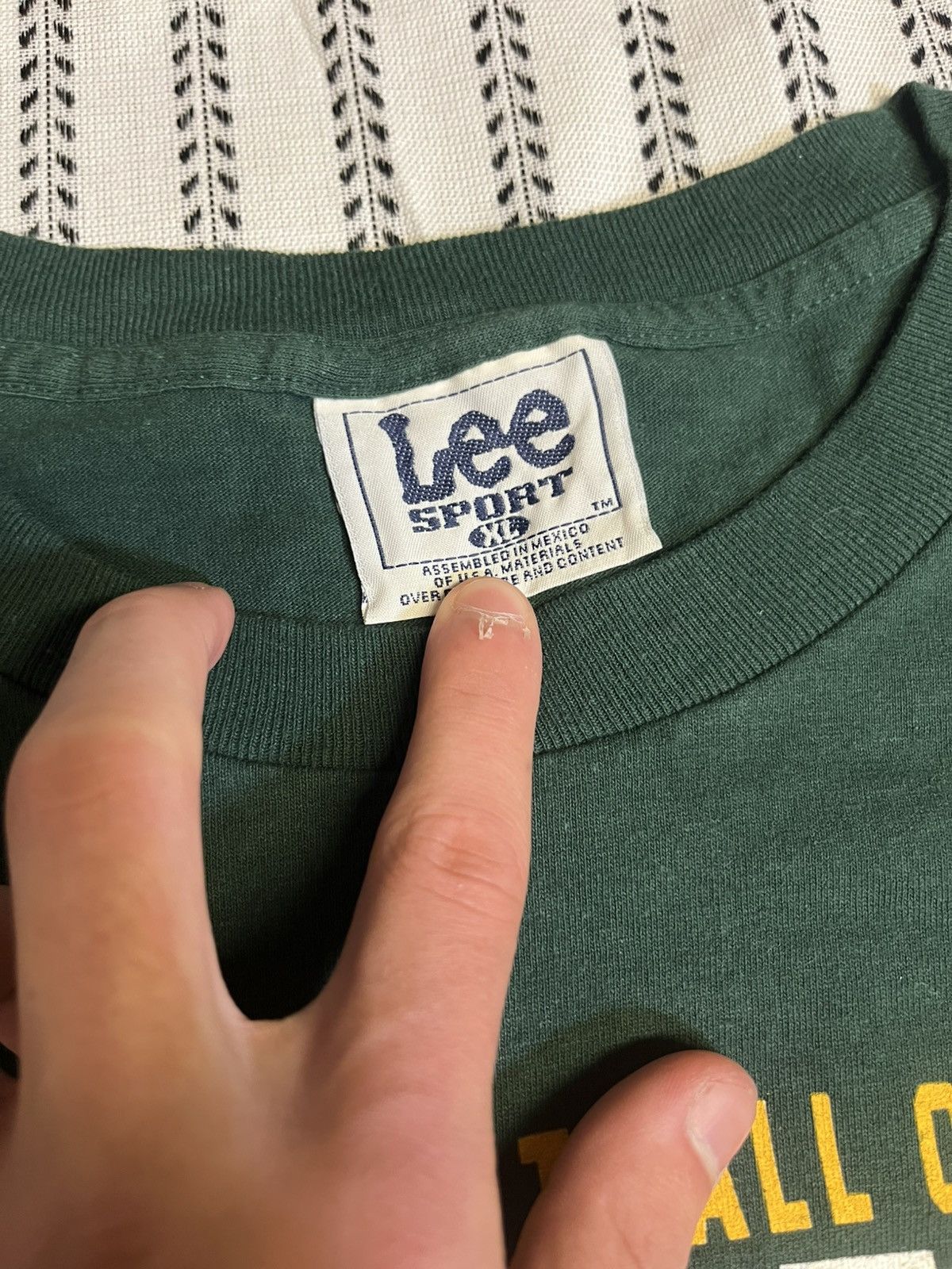 Lee Green Bay Packers 1996 NFC Champion Tee Size US XL / EU 56 / 4 - 2 Thumbnail