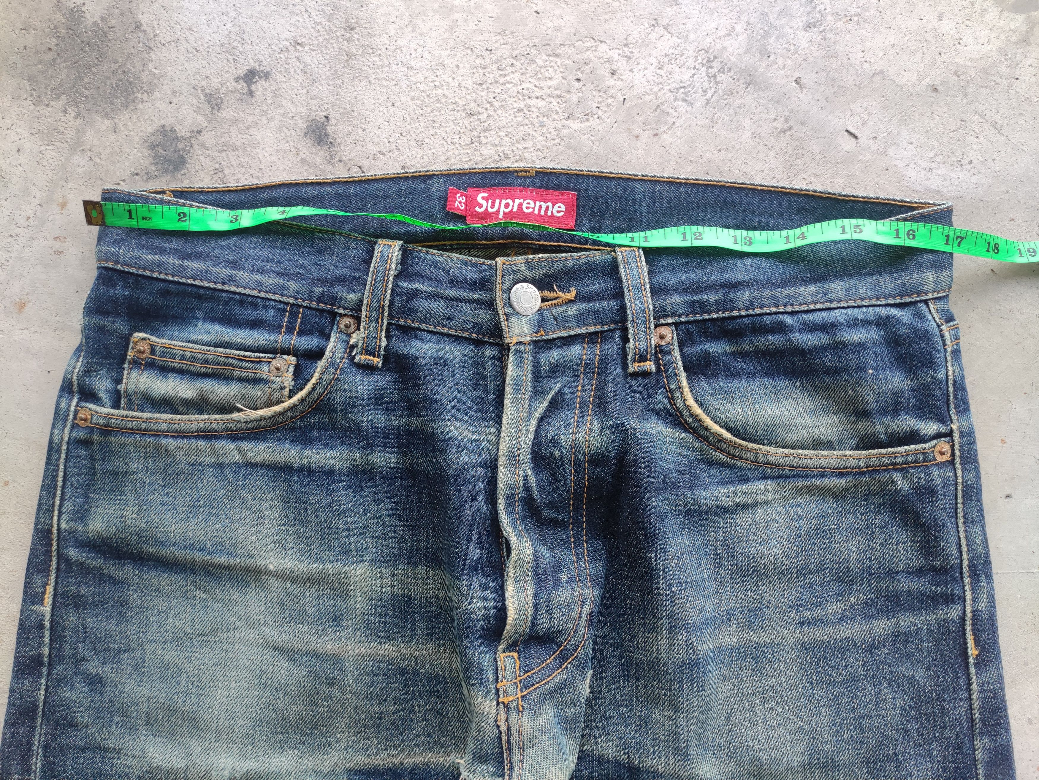 Supreme Vintage Supreme Button Selvedge Distressed Rusty Denim Size US 34 / EU 50 - 9 Thumbnail