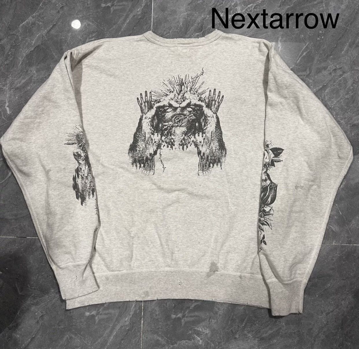 Saint Michael Saint Michae SS22 out of print Jesus God round neck hoodie Size US XL / EU 56 / 4 - 2 Thumbnail