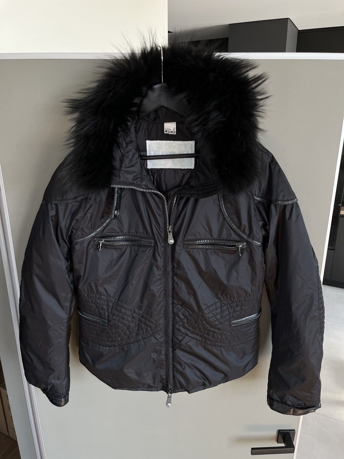 If Six Was Nine × JET SET JET SET Y2K Opium Style Bomber Jacket with Fur Size XS / US 0-2 / IT 36-38 - 2 Thumbnail