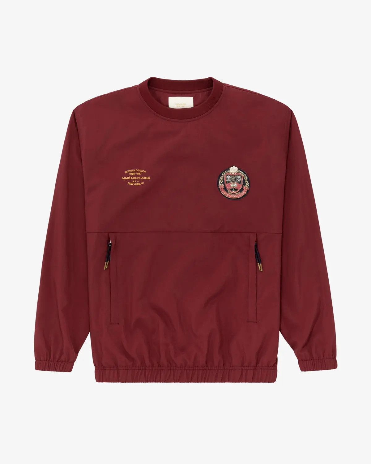 Aime Leon Dore o1mle0925 Nylon Collegiate Pullover Sweater in Burgundy Size US S / EU 44-46 / 1 - 1 Preview