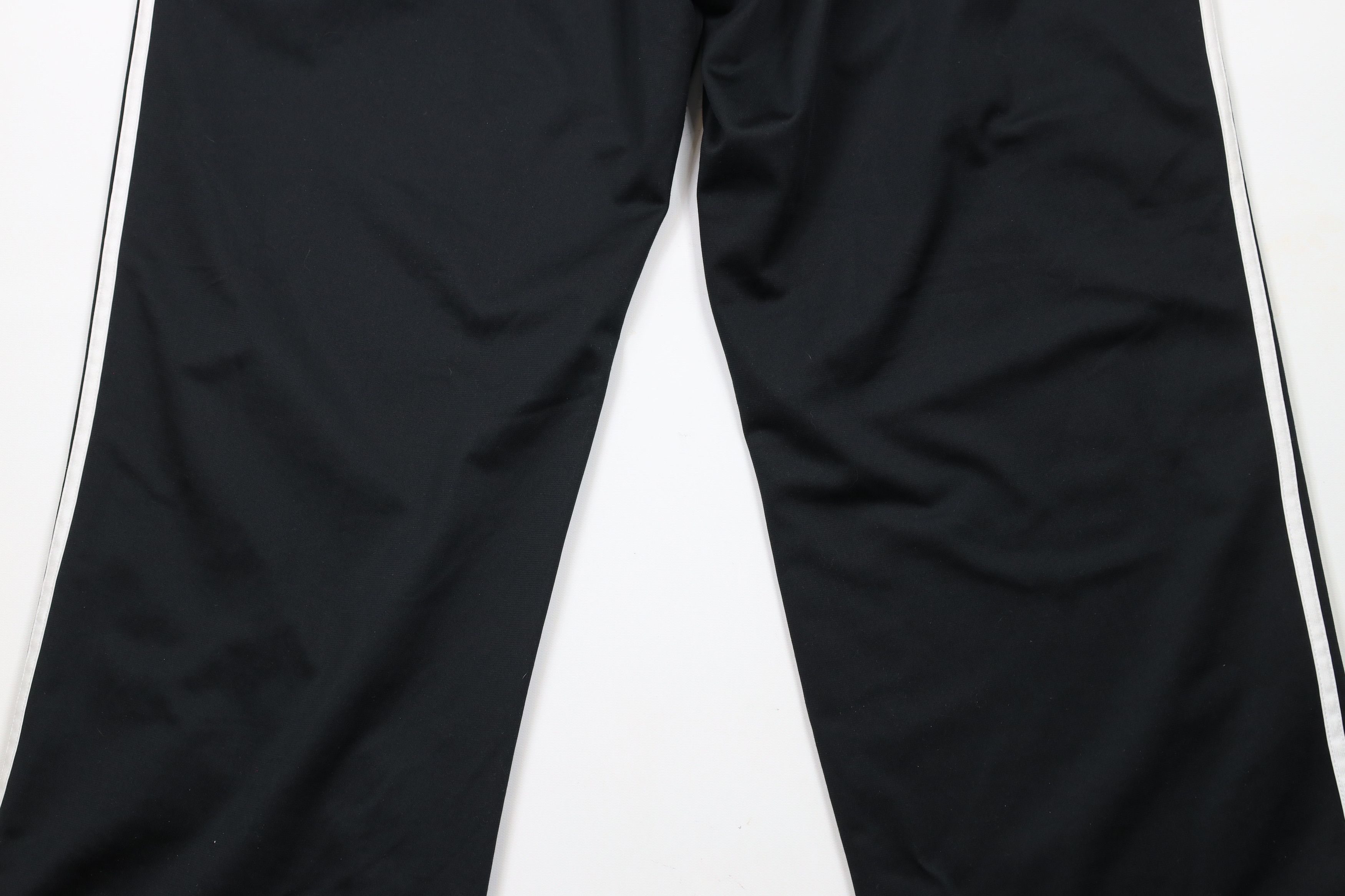 Adidas × Vintage Vintage Y2K Adidas Striped Wide Leg Sweatpants Pants Black Size 38" / US 16 / IT 52 - 13 Thumbnail