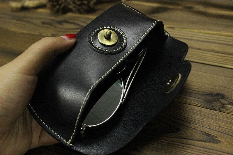 Japanese Brand × Leather × Vintage Leather Sunglasses Case Box Size ONE SIZE - 3 Thumbnail
