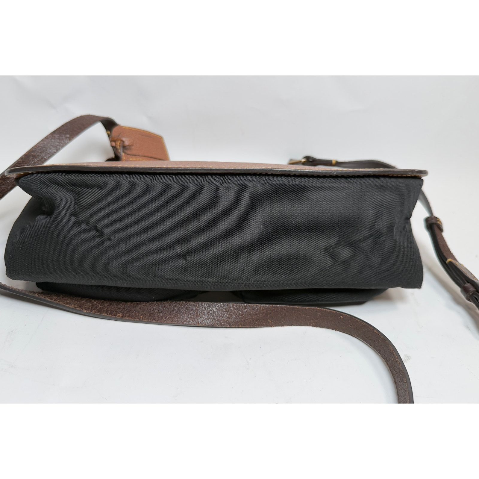 Dooney & Bourke Vintage Dooney Bourke Nylon Leather Saddlebag Messenger Bag Size ONE SIZE - 12 Thumbnail