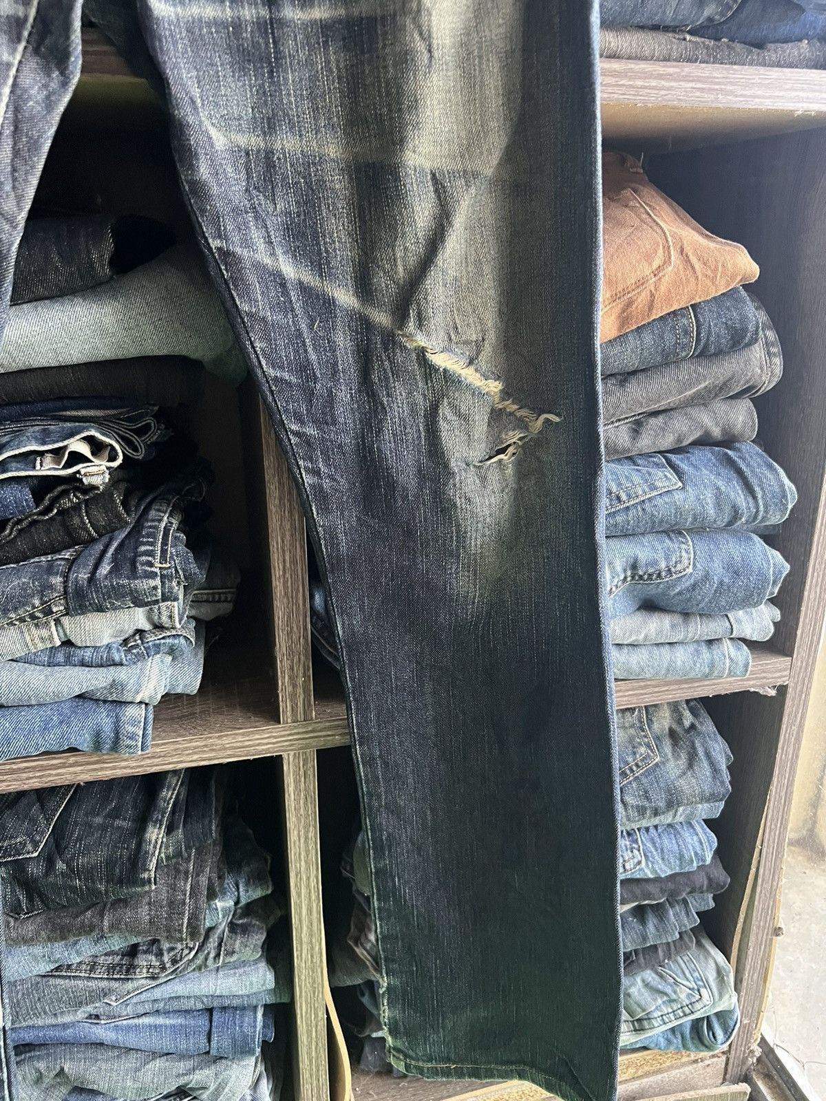 Edwin 🔥Edwin 503 Zero Flared Distressed Denim Size US 31 - 5 Thumbnail
