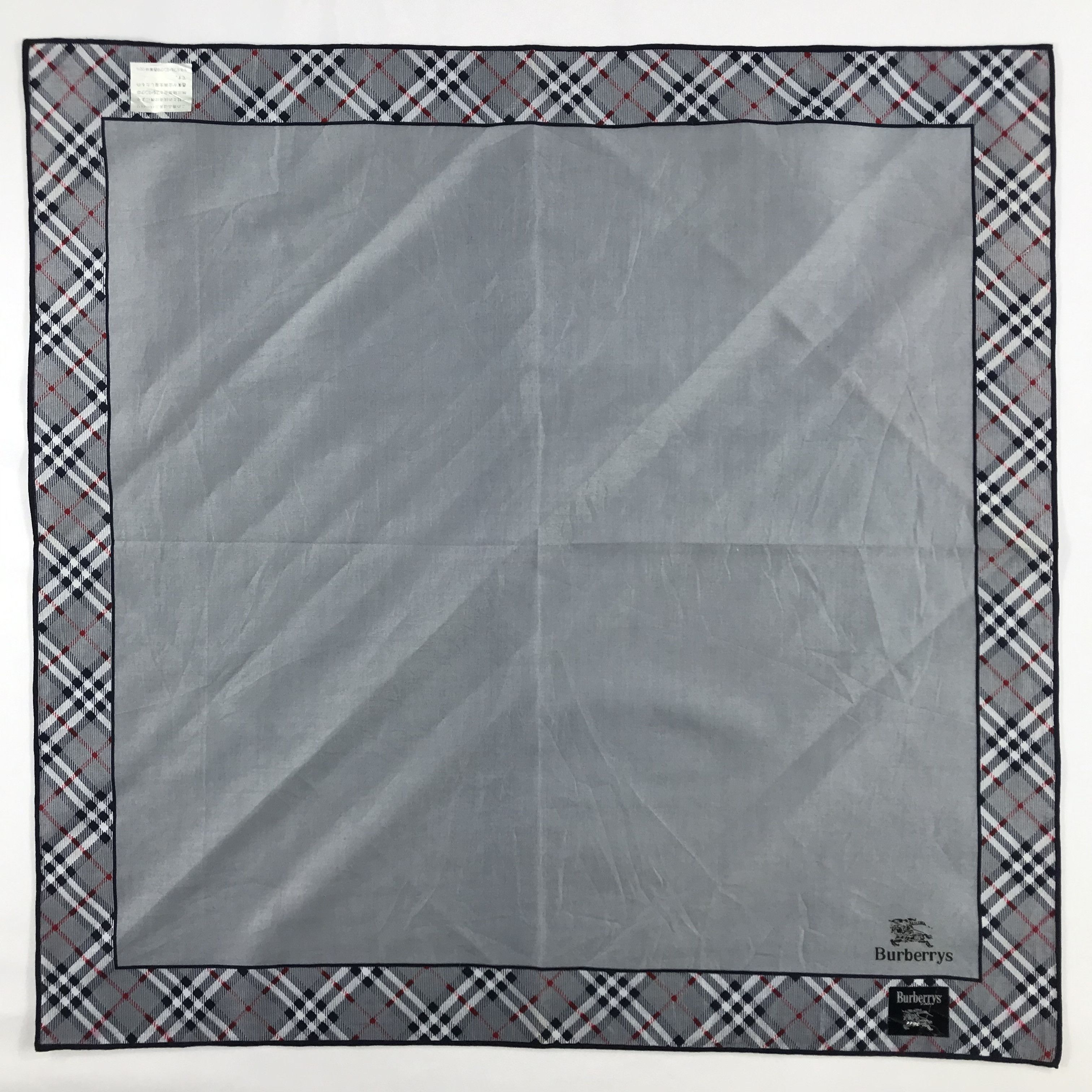 Burberry × Vintage Burberry Bandana / Handkerchief / Neckerchief - S2536 Size ONE SIZE - 1 Thumbnail
