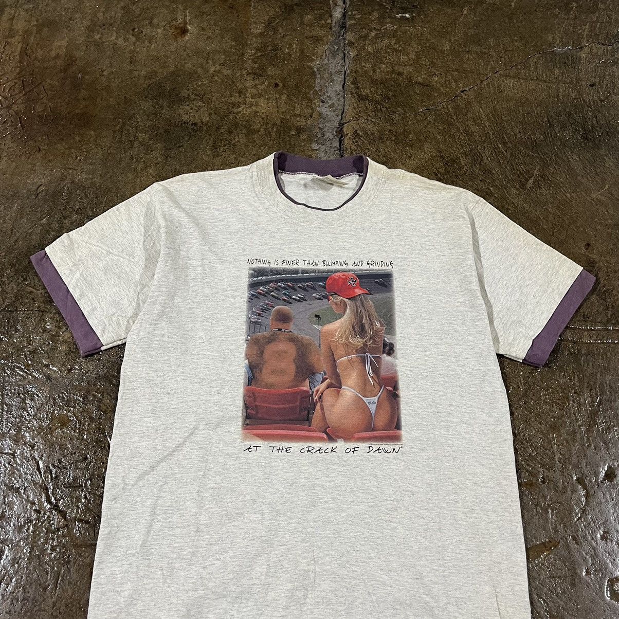 Vintage Vintage 90s Nascar Racing Sex Pornstar Funny Humor Tee Shirt Size US L / EU 52-54 / 3 - 1 Thumbnail