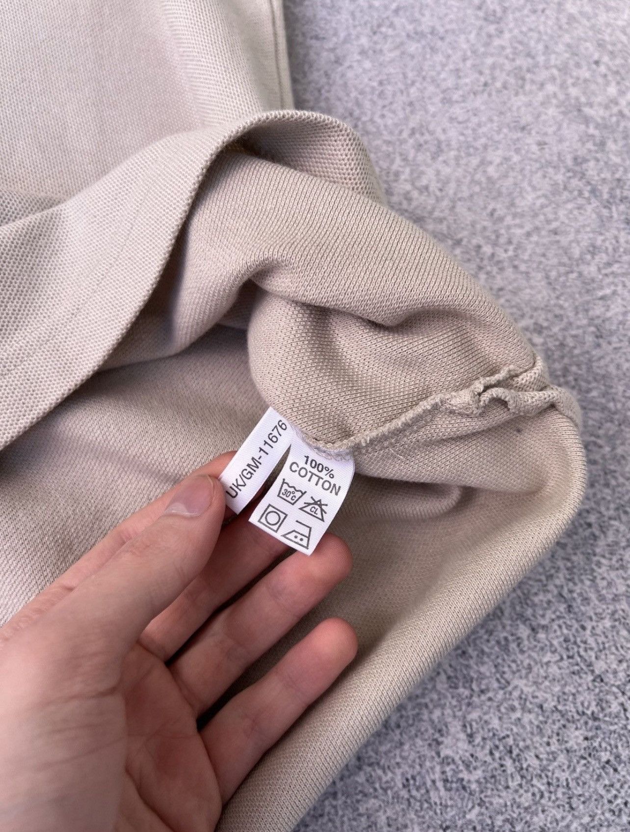 Yves Saint Laurent Vintage Saint Laurent Jeans Beige Polo Top Classic Logo Size US M / EU 48-50 / 2 - 6 Thumbnail