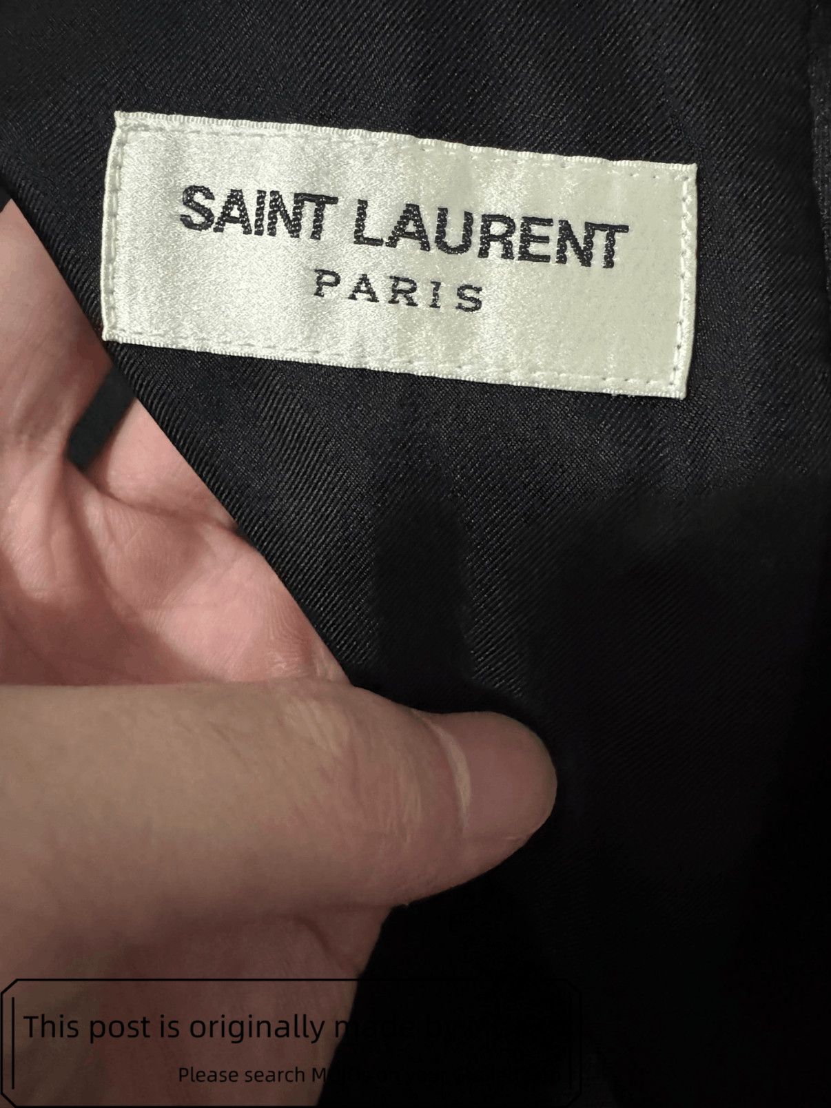 Saint Laurent Paris Sz 48 Saint Laurent Paris 18SS Satin Collar Blazer mojos1216 Size US M / EU 48-50 / 2 - 8 Thumbnail