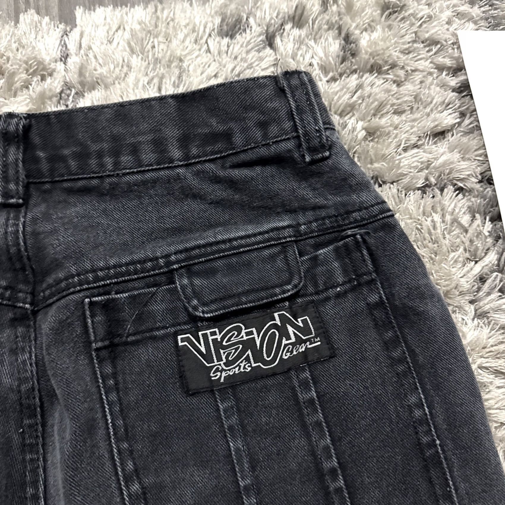 Vintage VINTAGE Vision Denim Jorts Jean Shorts Embroidered Men’s 32 BLK Sports Gear 90s Men Size US 32 / EU 48 - 3 Thumbnail