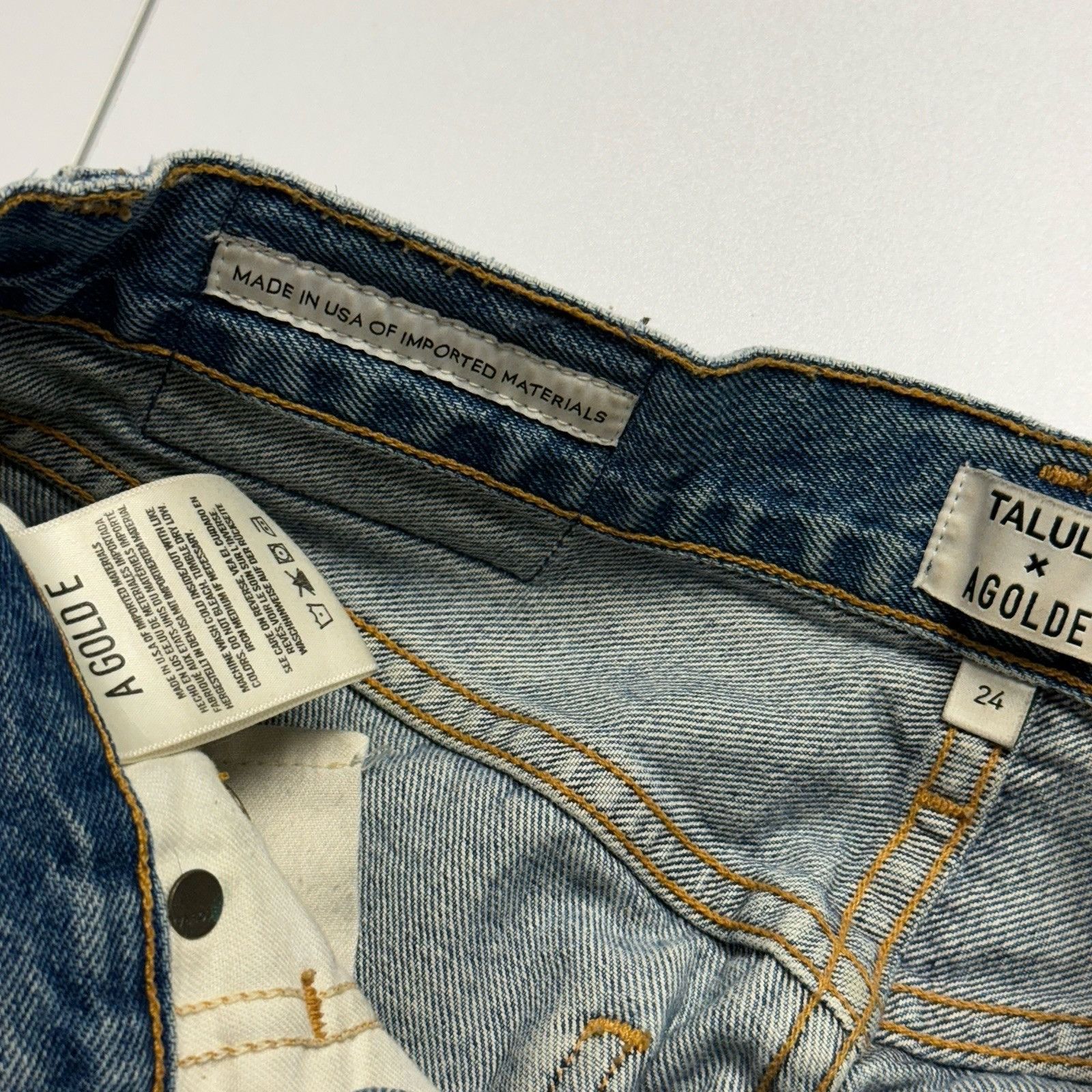 Agolde Talula x Agolde Jeans Womens 24 (27x27) Blue High Rise Taper Size 24" / US 00 / IT 34 - 7 Thumbnail