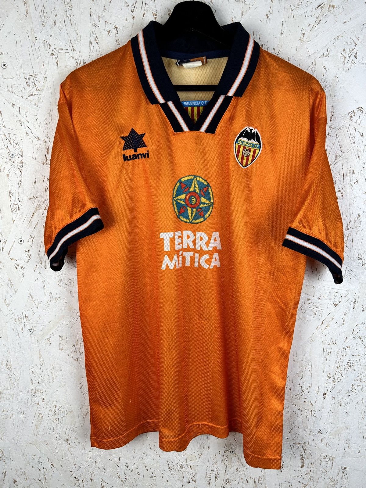 Vintage Luanvi Valencia 1998/99 Away Kit Soccer Jersey L