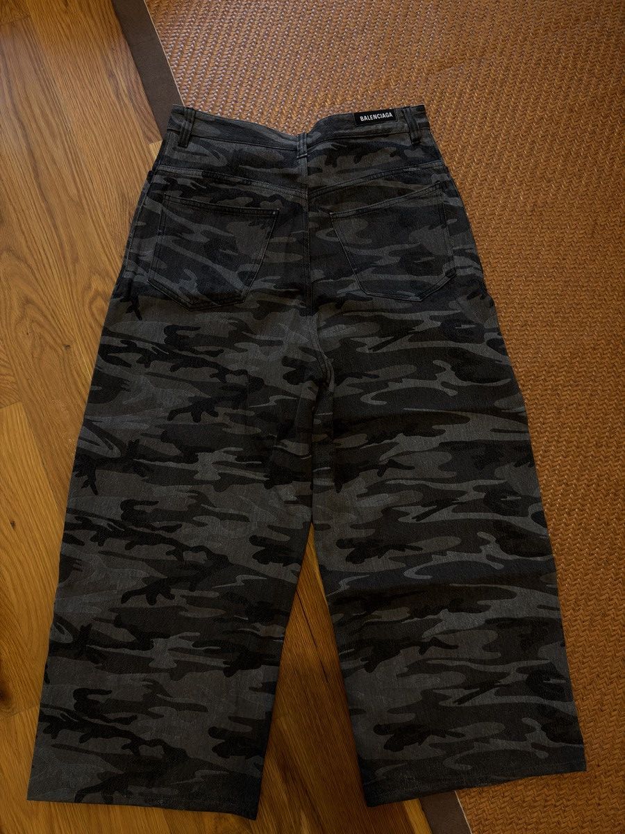 Balenciaga Balenciaga Black Camo Baggy Denim Size US 32 / EU 48 - 3 Thumbnail