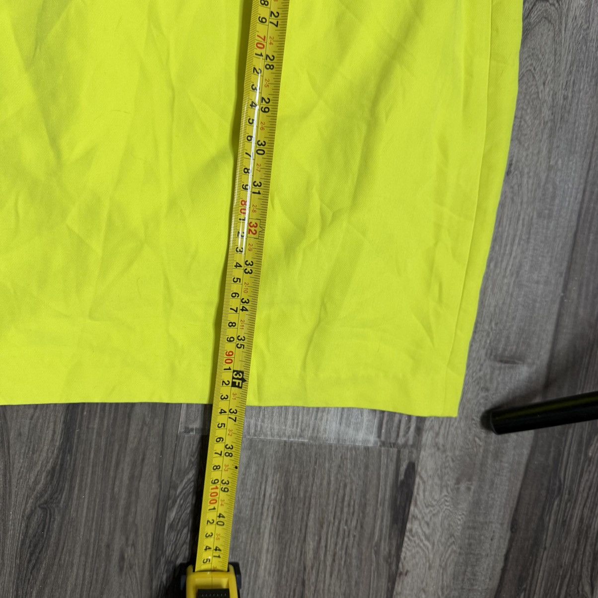 Laundry by Shelli Segal Laundry By Shelli Segal Neon Yellow Sleeveless Mini Dress Size L / US 10 / IT 46 - 7 Thumbnail
