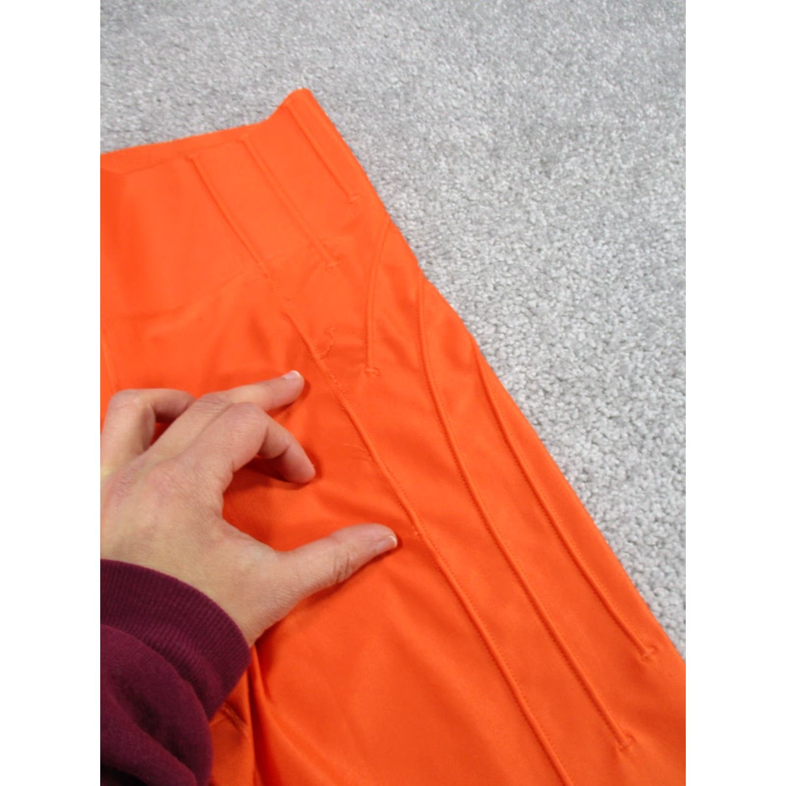 Nike Nike Sports Compression Crop Leggings Womens XS Orange Athleisure Size 26" / US 2 / IT 38 - 2 Thumbnail