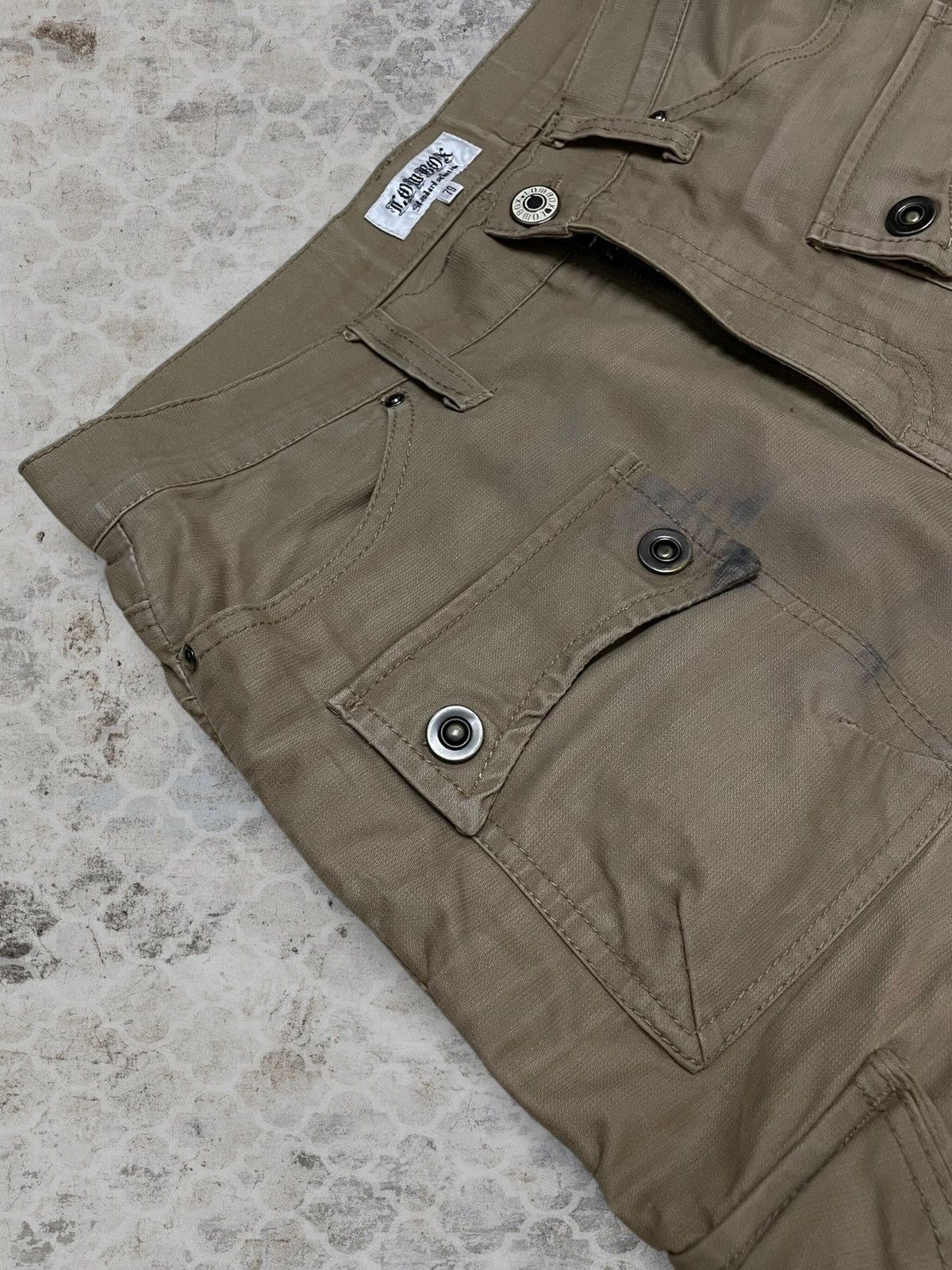 LOWBOX Vintage Og 1990s Japan Designer Lowbox Cargo Bondage Pant Size US 31 - 9 Thumbnail