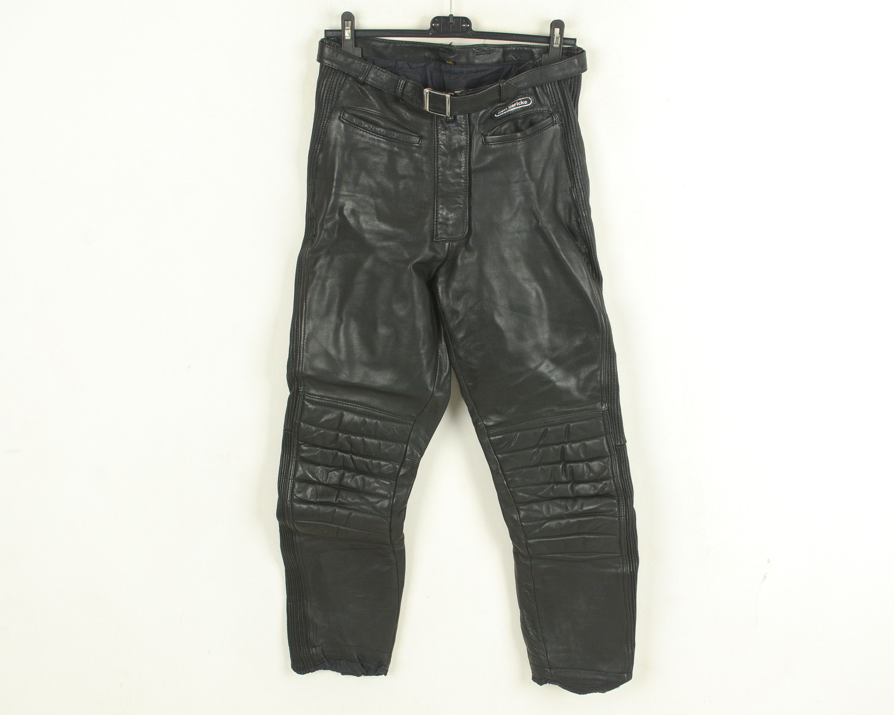 Hein Gericke Womens UK 16 Leather Motorcycle Pants EU 44L Biker Trousers Size 34" / US 12 / IT 48 - 1 Thumbnail