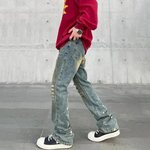 Jean Y2k Ripped Skinny Jeans Size US 28 / EU 44 - 3 Thumbnail
