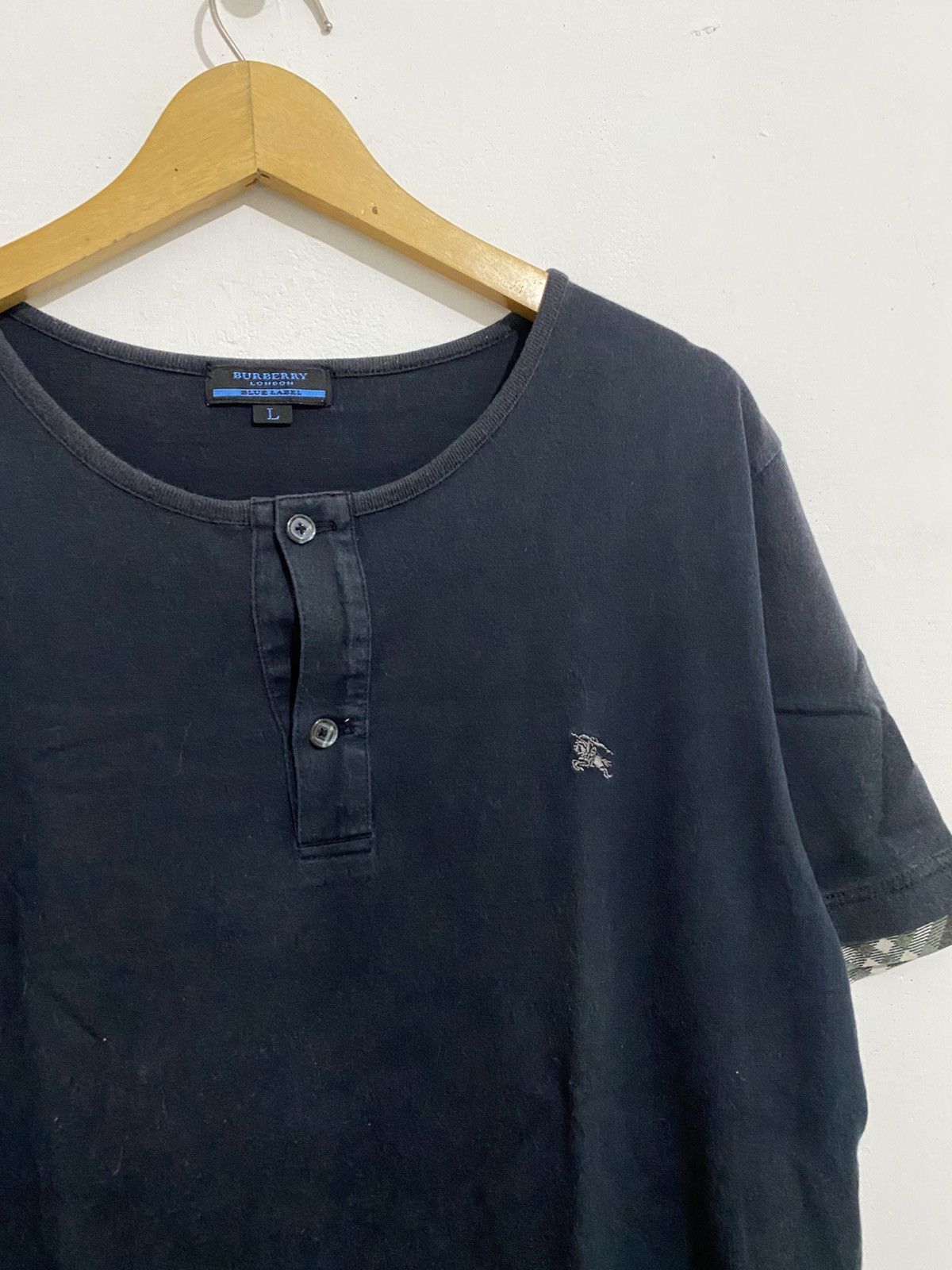 Burberry 💸BINDINGOFFER💸Burberry Logo Navy Shirt AA0059 Size US L / EU 52-54 / 3 - 1 Thumbnail