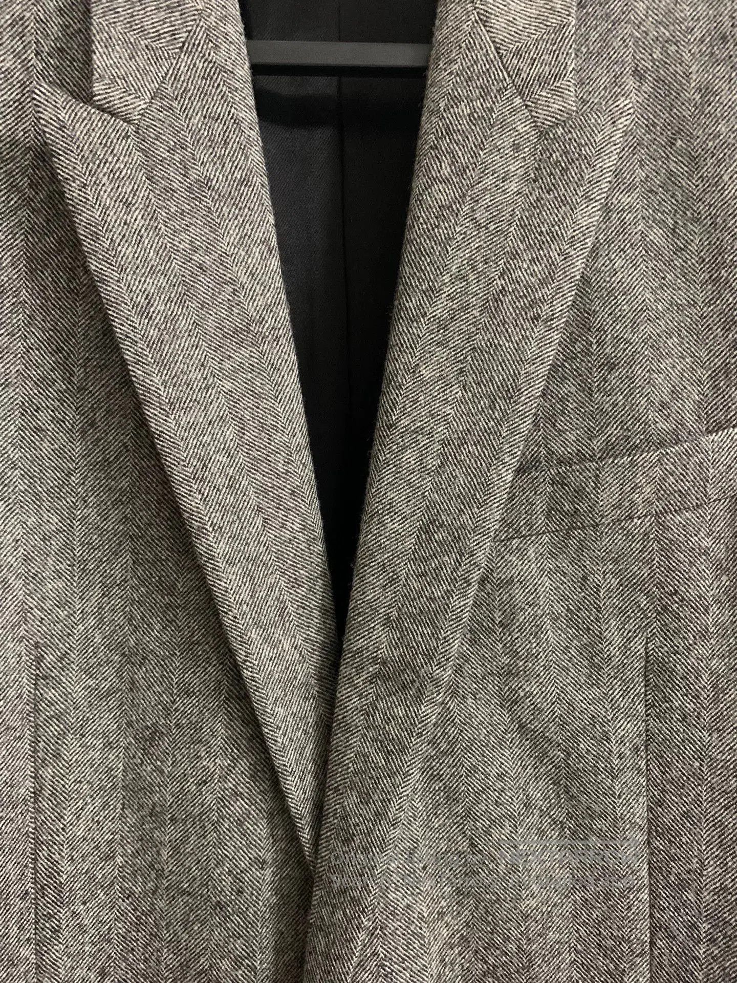 Saint Laurent Paris Saint Laurent 17FW Gray Herringbone Coat. Size US M / EU 48-50 / 2 - 5 Thumbnail