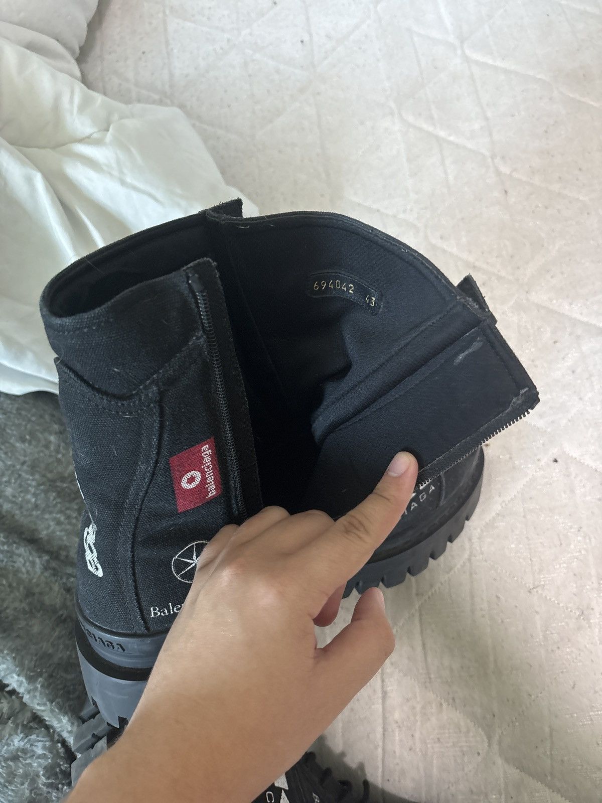Balenciaga All over logo boot Size US 11.5 / EU 44-45 - 5 Thumbnail