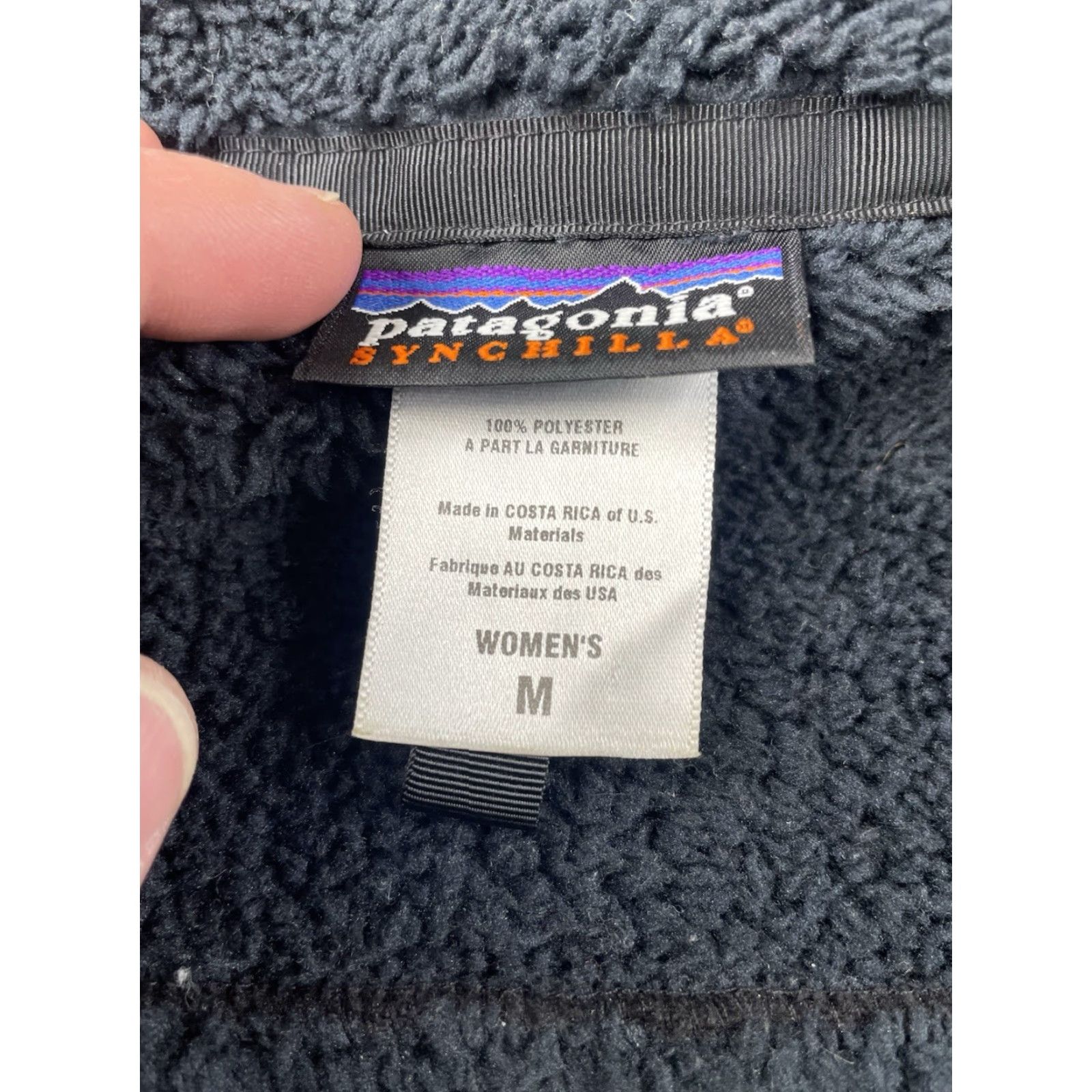 Patagonia Patagonia Synchilla Jacket Womens M Black Windzone Fleece Full Zip Size M / US 6-8 / IT 42-44 - 3 Thumbnail