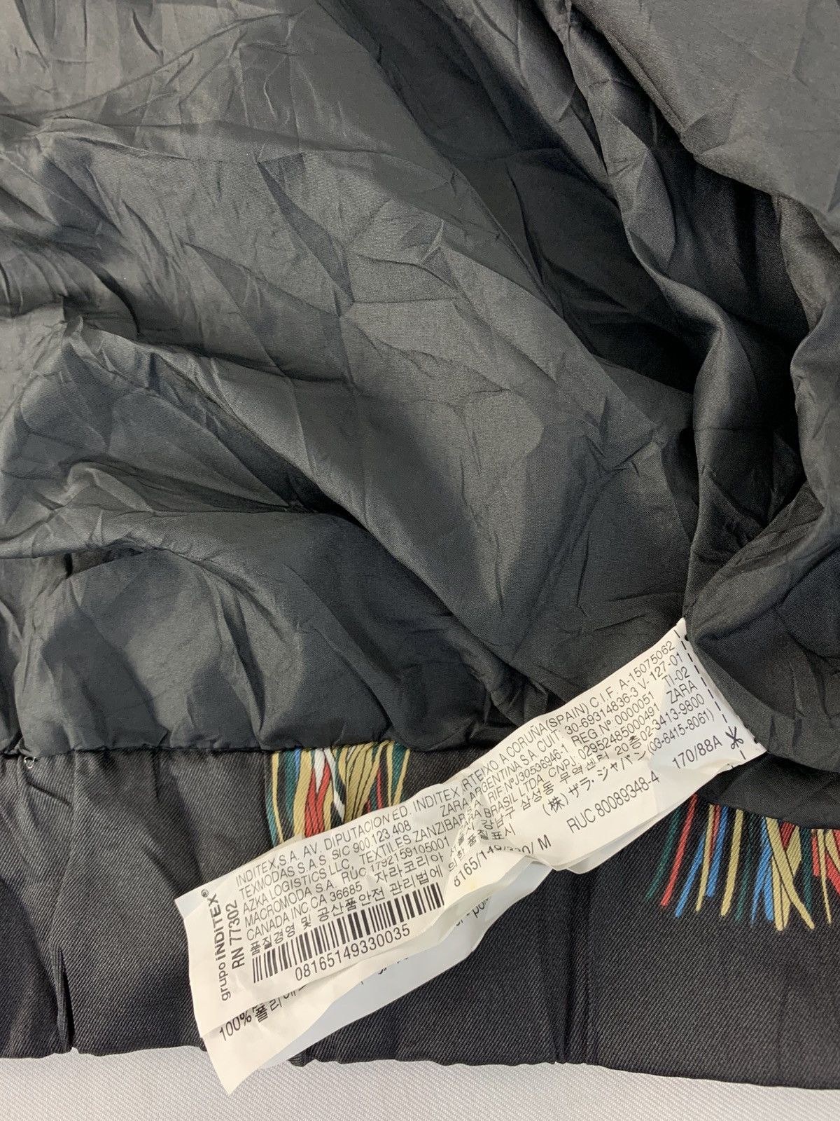 Zara Zara Baroque Chain Horsebit Print Satin Bomber Unisex Jacket Size L / US 10 / IT 46 - 7 Thumbnail