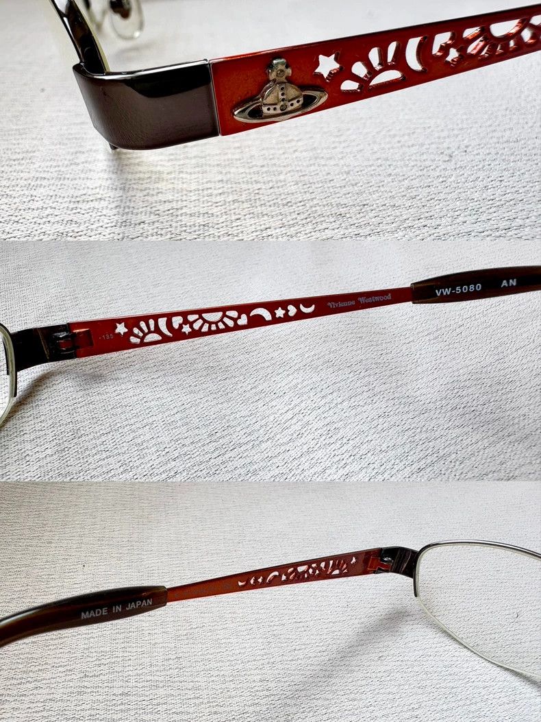 Vivienne Westwood Vivienne Westwood Skeletal Saturn Half Frame Glasses Size ONE SIZE - 3 Thumbnail