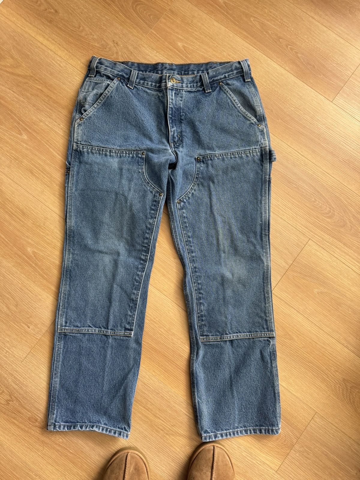 Carhartt Vintage 00’s Carhartt Double Knee Jeans Baggy Pants Size US 36 / EU 52 - 1 Thumbnail