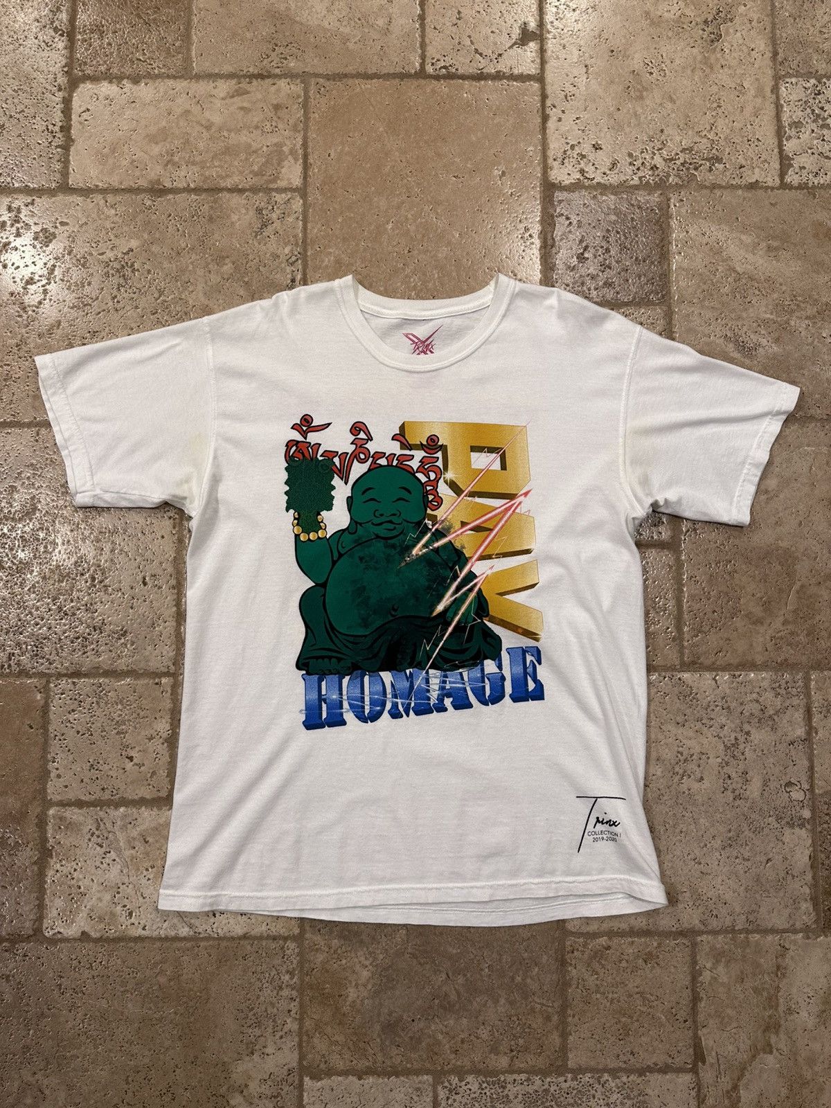 Other × Vintage Trinx LA Pay Homage “The Kings of Fashion” White Rap Tee Size US L / EU 52-54 / 3 - 3 Thumbnail