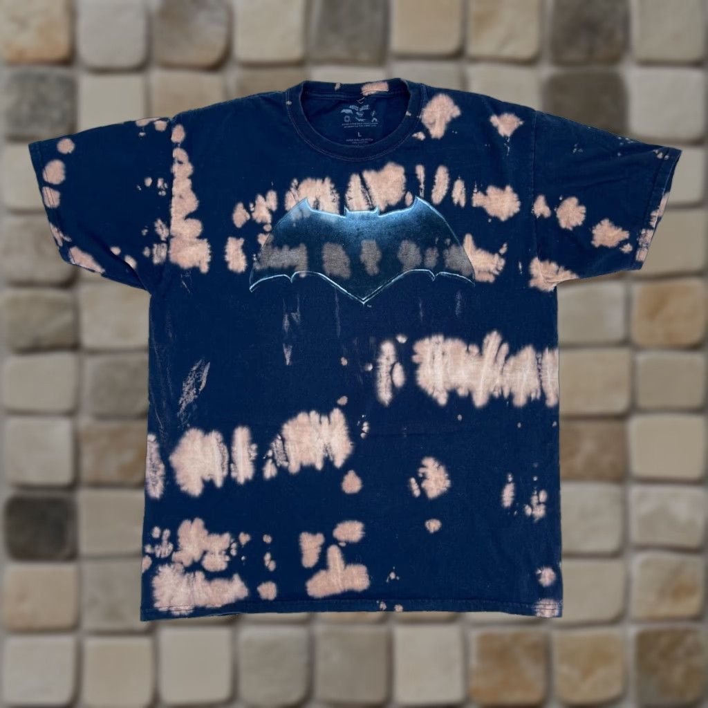 Vintage VINTAGE Men's Justice League Batman Tie Dye T-shirt Sz L Size US L / EU 52-54 / 3 - 1 Thumbnail