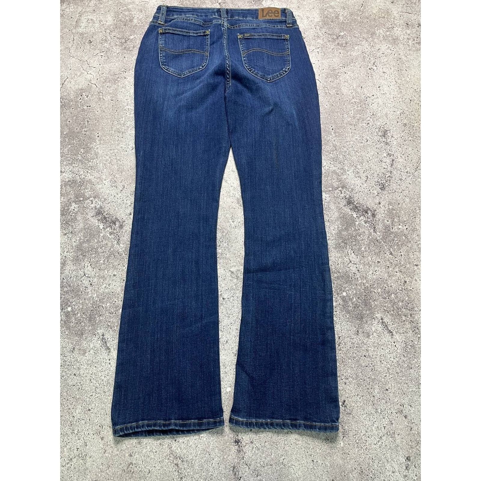 Lee Vintage Lee Flared Jeans Mid Wash Blue Size 31 Bootcut USA Size 31" - 4 Thumbnail