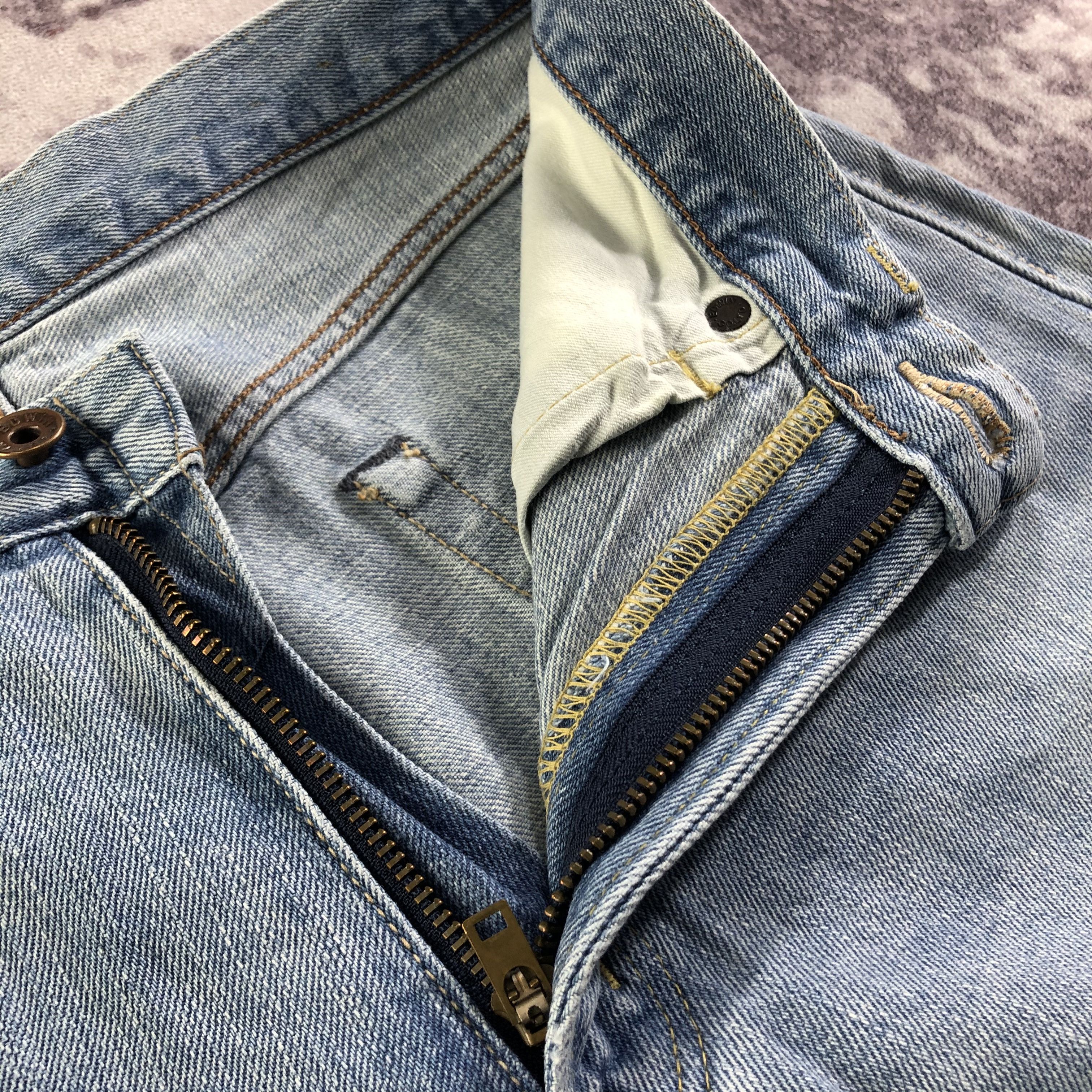 Edwin Vintage Light Wash Edwin 505 Selvedge Jeans-JM3570 Size US 31 - 7 Thumbnail