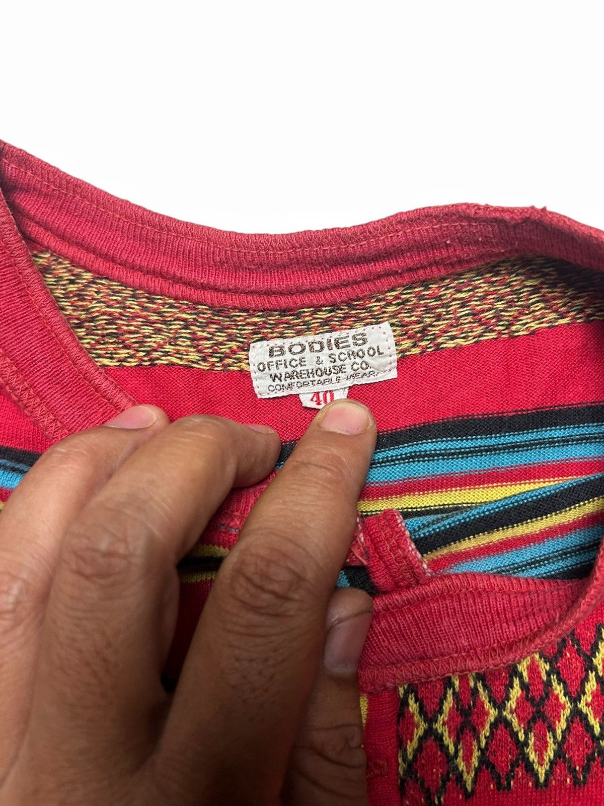 Japanese Brand × Warehouse Bodies Office School Warehouse Co T-shirt Ethnic Navajo Size US L / EU 52-54 / 3 - 6 Thumbnail