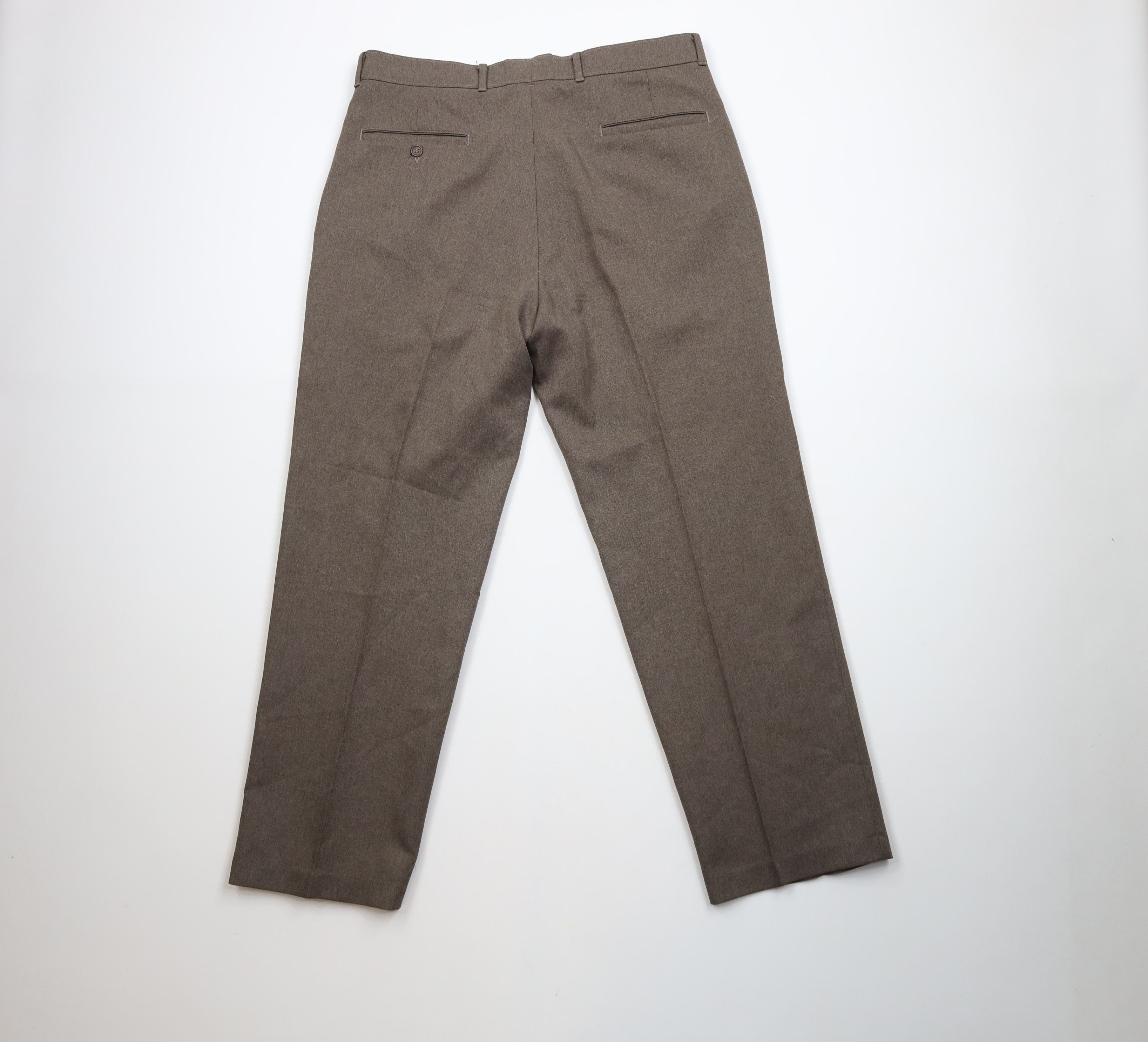 Levi's × Vintage Vintage 90s Levis Knit Flared Wide Leg Chino Pants Brown Size US 36 / EU 52 - 11 Thumbnail