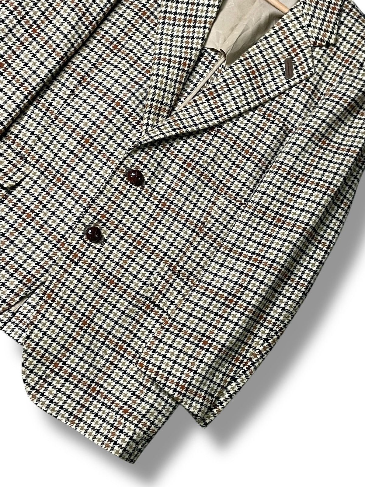 DAKS × Designer × Vintage Vintage DAKS Brand Houndstooth Coat (63) Size US XS / EU 42 / 0 - 6 Thumbnail