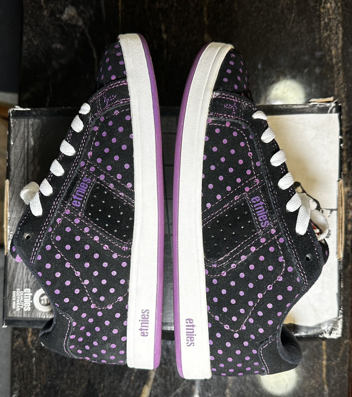 image of Etnies Ali Boulala Black/purple Size 6 New Shoes, Men's