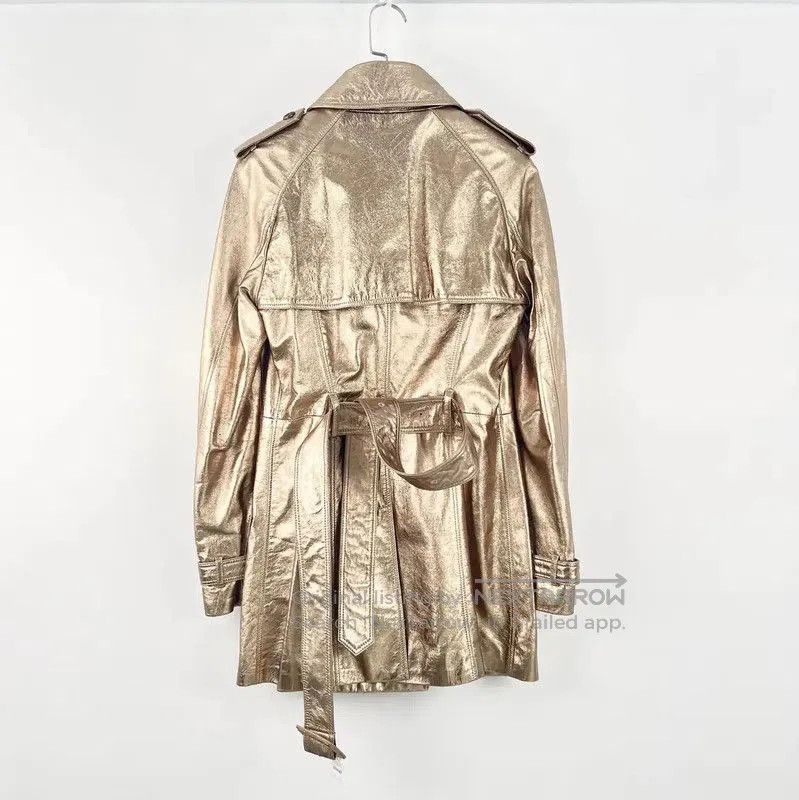 Burberry Burberry Gold Spring Autumn Trench Coat. Size S / US 4 / IT 40 - 2 Thumbnail