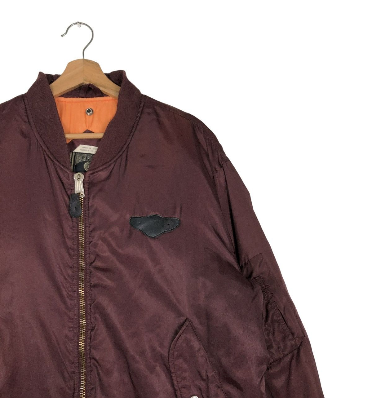 Vintage 🔥VINTAGE BOMBER JACKET MA-1 DESIGN BACK FIRE USA BIG LOGO Size US L / EU 52-54 / 3 - 11 Thumbnail