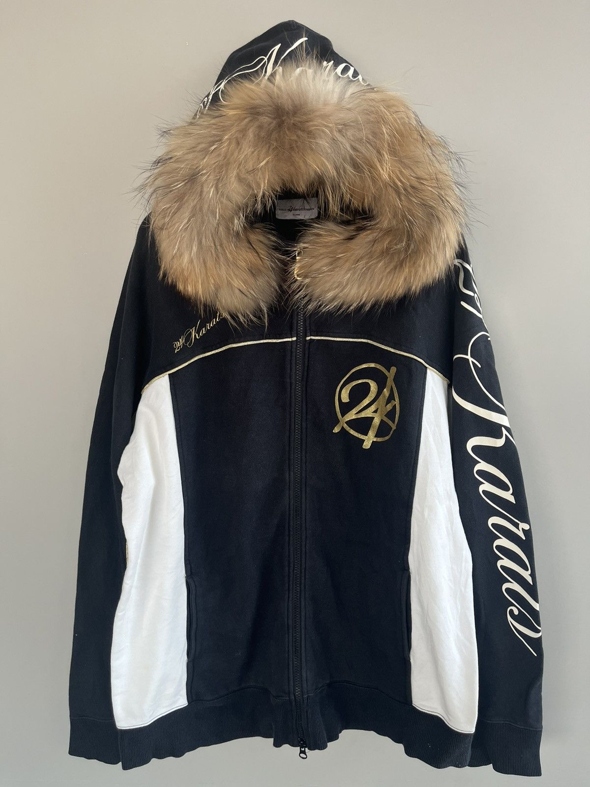 14th Addiction JAPANESE 24KARATS FUR HOODIE POEM SEDITIONARIES GOTHIC PUNK Size US XL / EU 56 / 4 - 1 Thumbnail