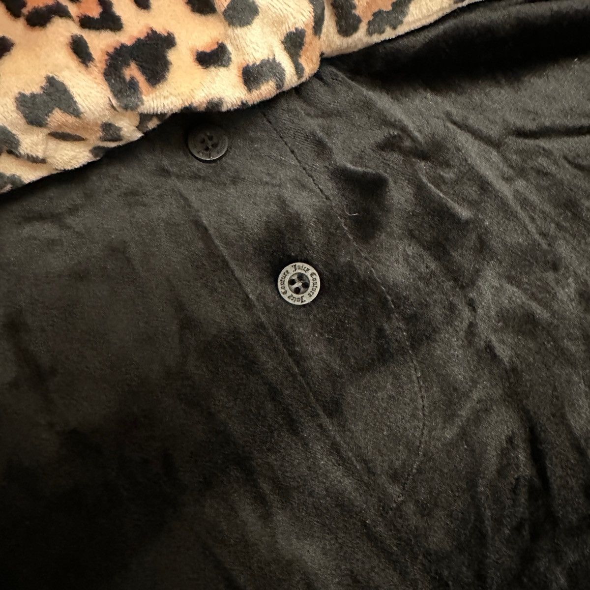 Juicy Couture Juicy Couture 2-Pack Pajama Pants Set Velour Black & Leopard Size 34" / US 12 / IT 48 - 4 Thumbnail